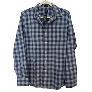 NWT J.Crew Slim Fit Checkered Long Sleeve Button Down Shirt Blue Size Small